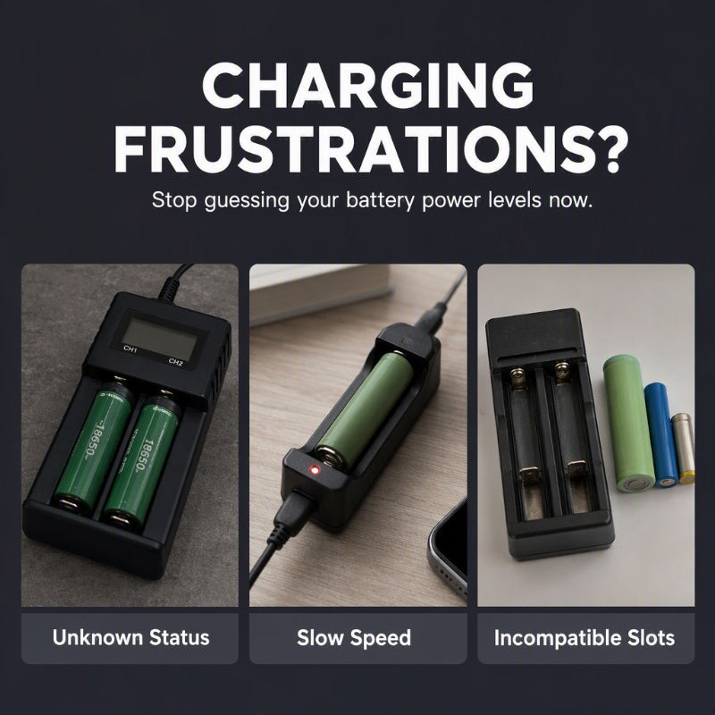 Smart LCD Dual Slot Battery Charger