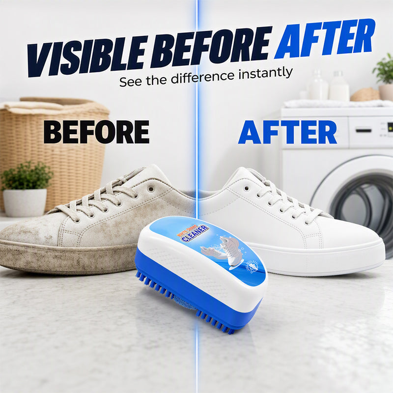 ⏳Time-Limited Special Price: ￡7.99!!⏰All-in-One Shoe Cleaning Brush with Built-In Cleaner
