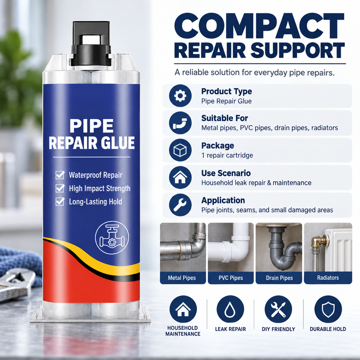 Waterproof Pipe Leak Repair Sealant Glue