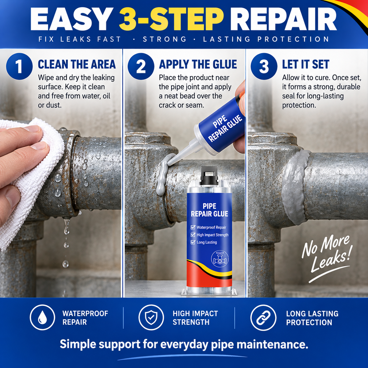 Waterproof Pipe Leak Repair Sealant Glue
