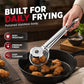 🥢 2-in-1 Stainless Steel Oil Filter Tongs – Easy Kitchen Straining Tool ✨