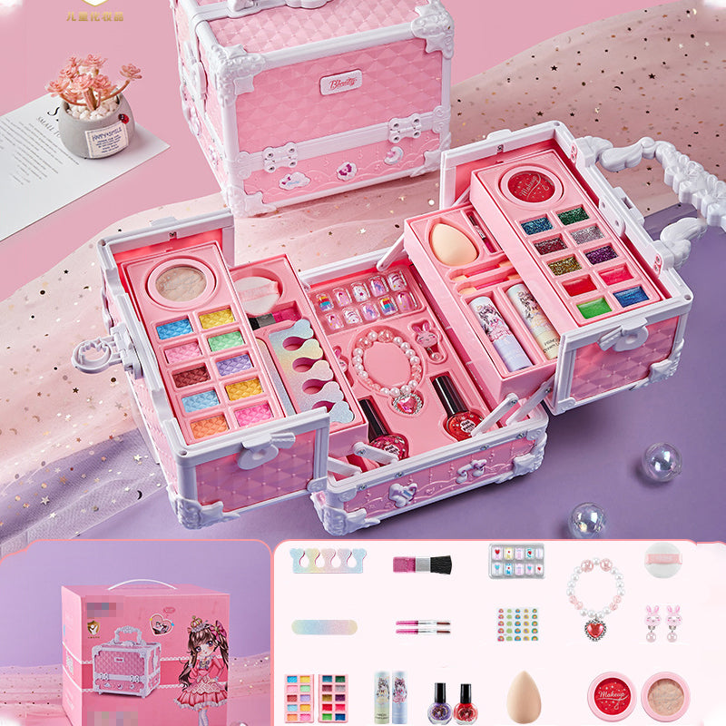💄 Limited-Time Offer: Save 49%! ✨ Washable Princess Makeup Set – Safe & Non-Toxic Makeup Toy, Specially Designed for Kids 👸