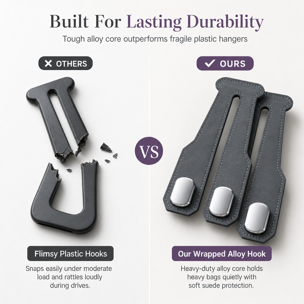 🔥Buy 1 Get 1 Free🚙 Dual-Use Car Hook Organizer