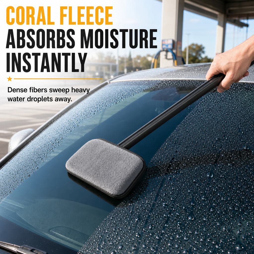 🚗40% OFF NOW! Careluxpro Car Windshield Cleaning Brush – Extended Long Handle Double-Sided Window Cleaner, Reach Deep Corners, 4 Kit Options for Interior Auto Glass