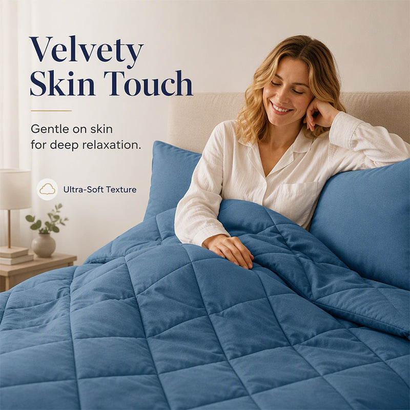 📢📢50% OFF !! ⏰ 3-Piece Quilted Comforter Set with Shams – All-Season Microfiber