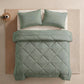 📢📢50% OFF !! ⏰ 3-Piece Quilted Comforter Set with Shams – All-Season Microfiber