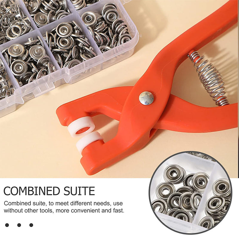 🧷 50% OFF TODAY ONLY ✨ Sew-Free Snap Fastener Plier Kit — No Needle, No Thread
