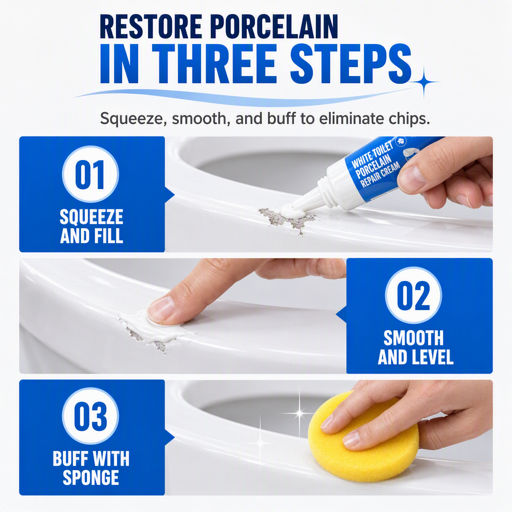 🚽 Porcelain Repair Cream | White 60ml