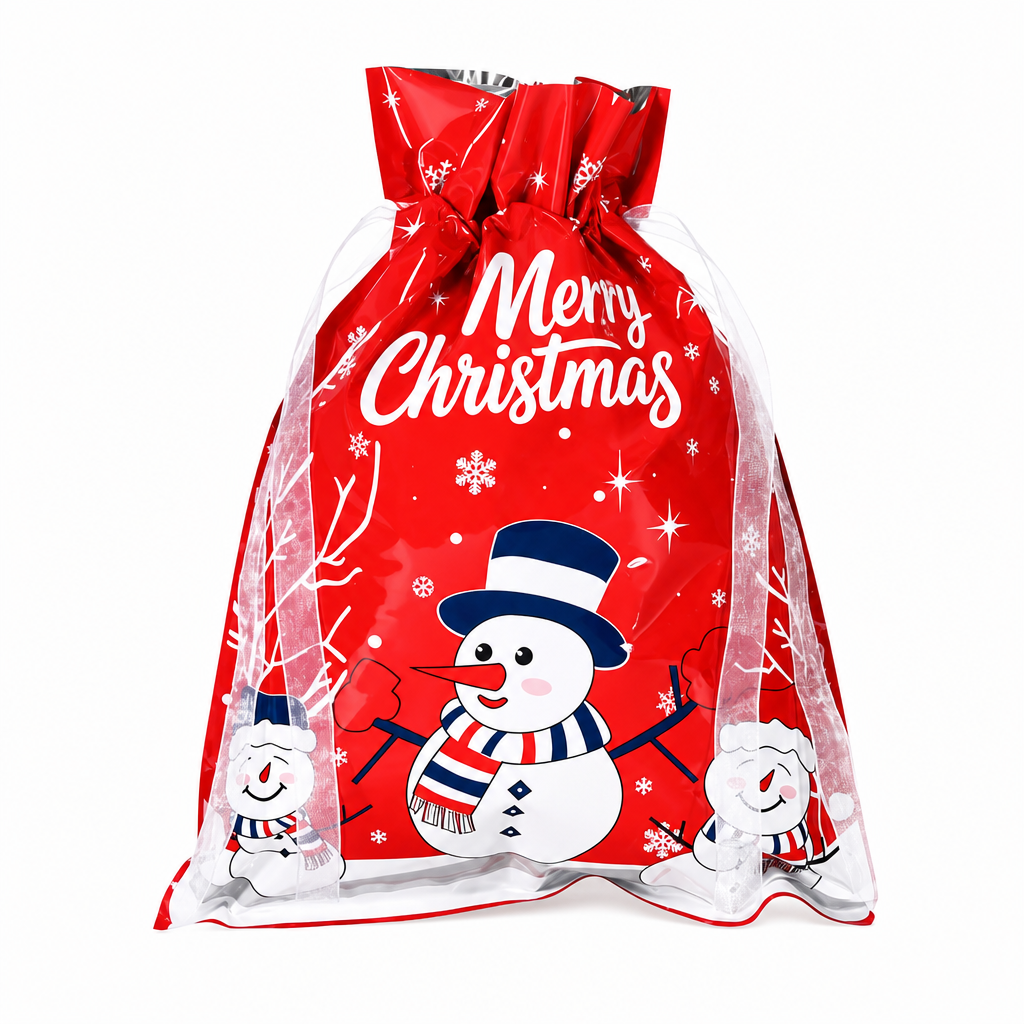10 Pack Christmas Drawstring Candy Gift Bags