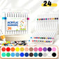 Vibrant Acrylic Brush Tip Markers Set