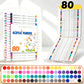 Vibrant Acrylic Brush Tip Markers Set