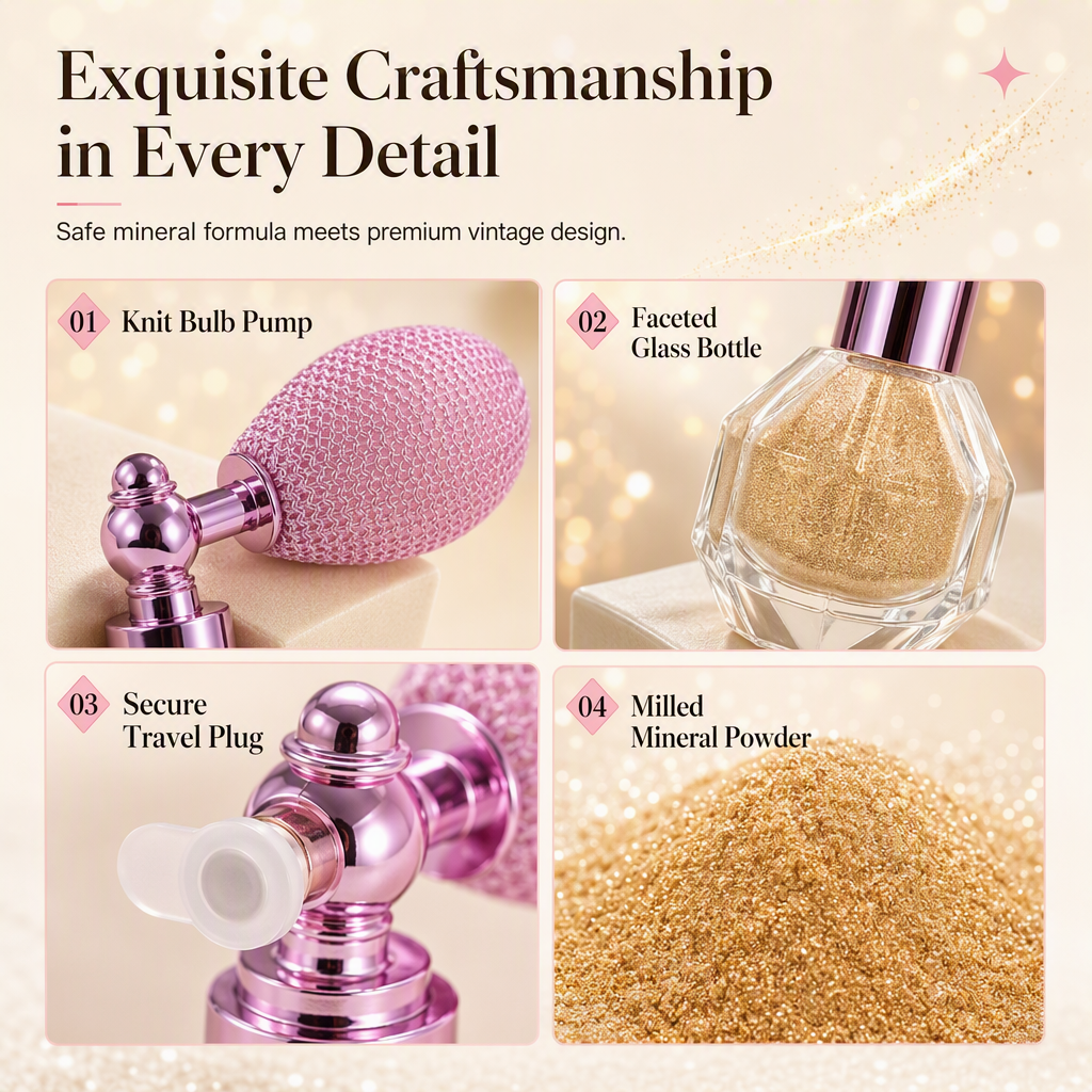 Add Sparkle Instantly! Vintage Body Shimmer Glitter Spray