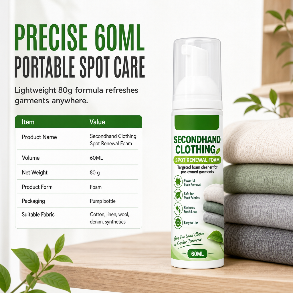 🧼 Rinse-Free Clothing Stain Foam | 60ml