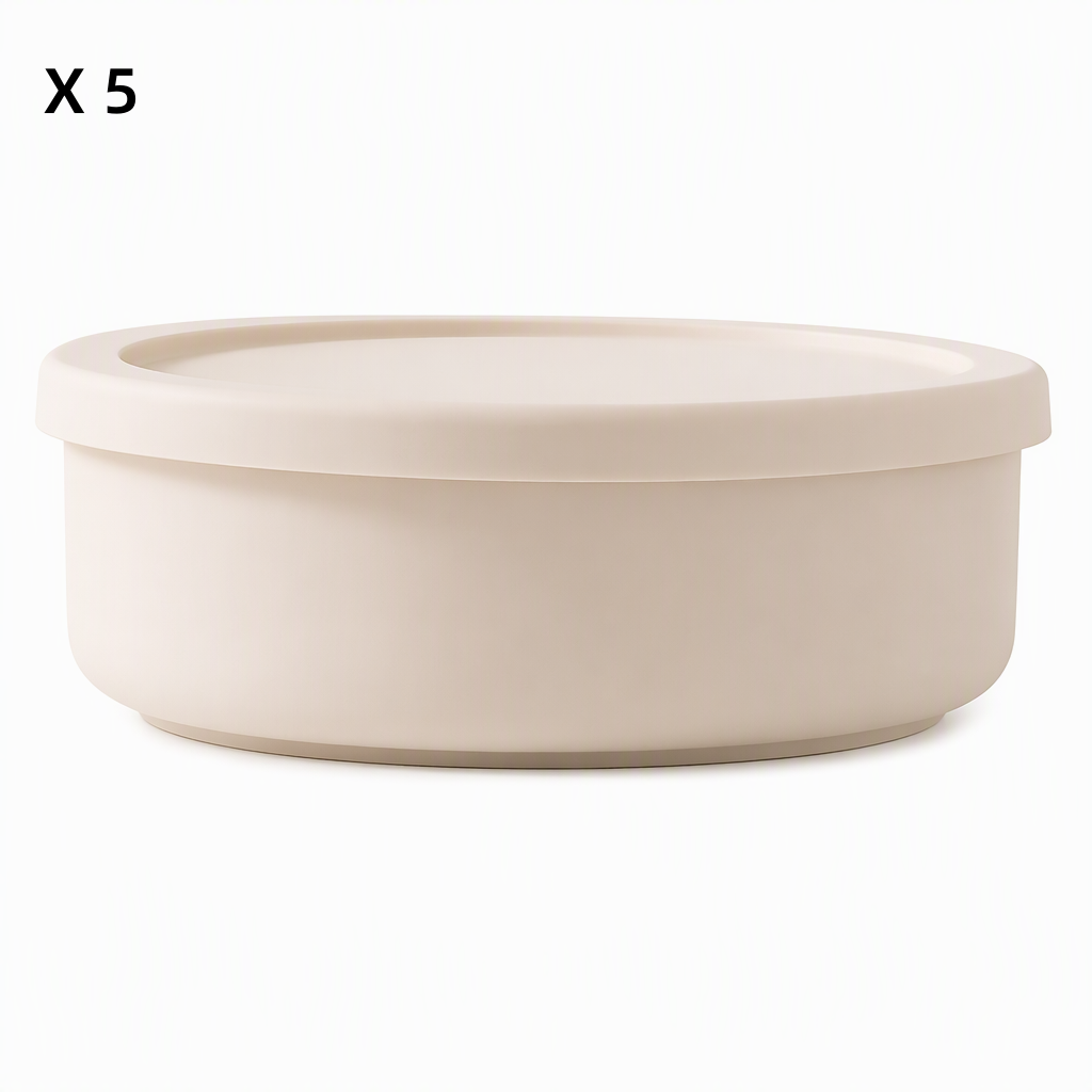Press Perfect Patties Instantly! Non-Stick Silicone Meat Container