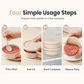 Press Perfect Patties Instantly! Non-Stick Silicone Meat Container