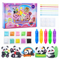 DIY Dot Bead Painting Sticker Art Kit for Kids