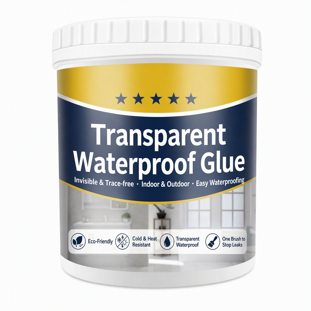 🛠️ Transparent Waterproof Repair Sealant with Brush