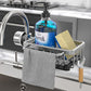 🧽🚰Faucet‑Mounted Sink‑Sponge‑Holder | Tool‑Free Install, Removable‑Drip‑Tray & Side‑Hook🏠