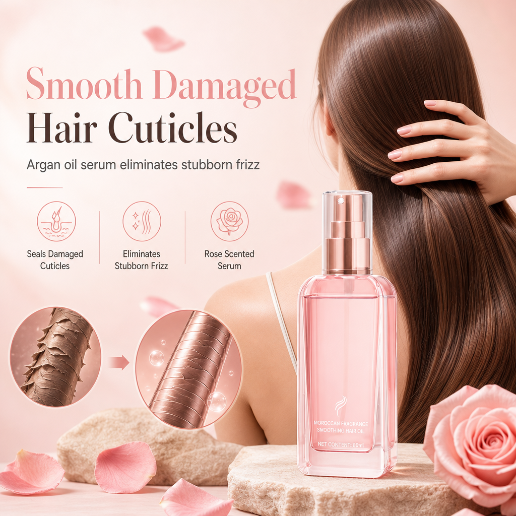 🔥Limited Time Promotion 50% OFF🔥Smooth Damaged Hair Instantly! Moroccan Hair Oil Spray