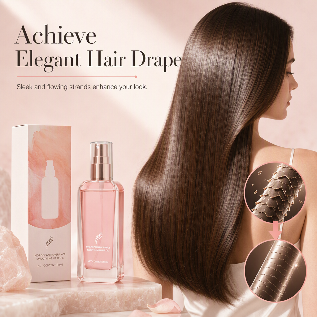 🔥Limited Time Promotion 50% OFF🔥Smooth Damaged Hair Instantly! Moroccan Hair Oil Spray