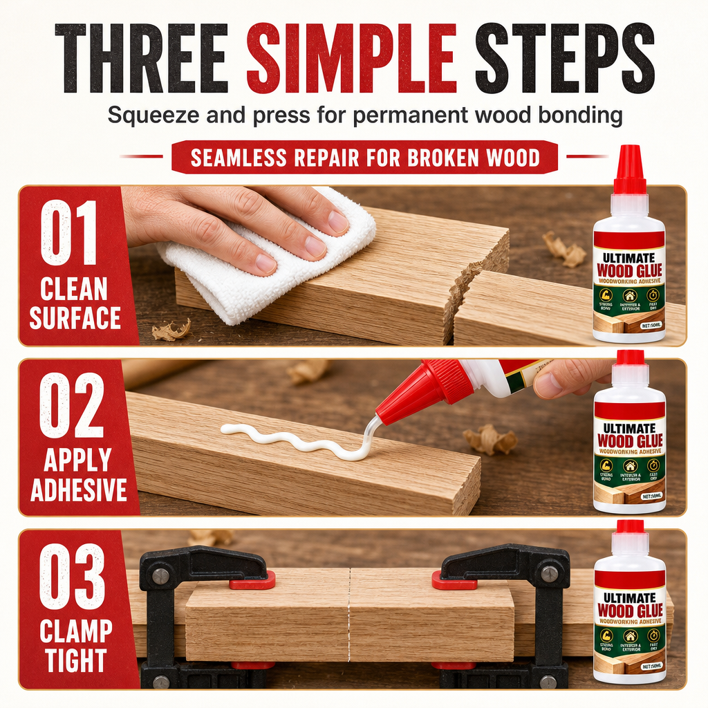 Strong Woodworking Adhesive for Furniture Repair