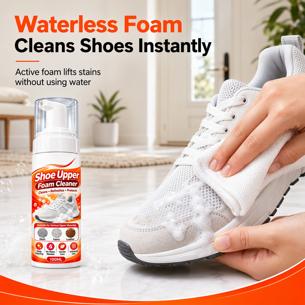 🔥Limited Time Promotion 50% OFF🔥Rinse-Free Multi-Surface Shoe Foam Cleaner