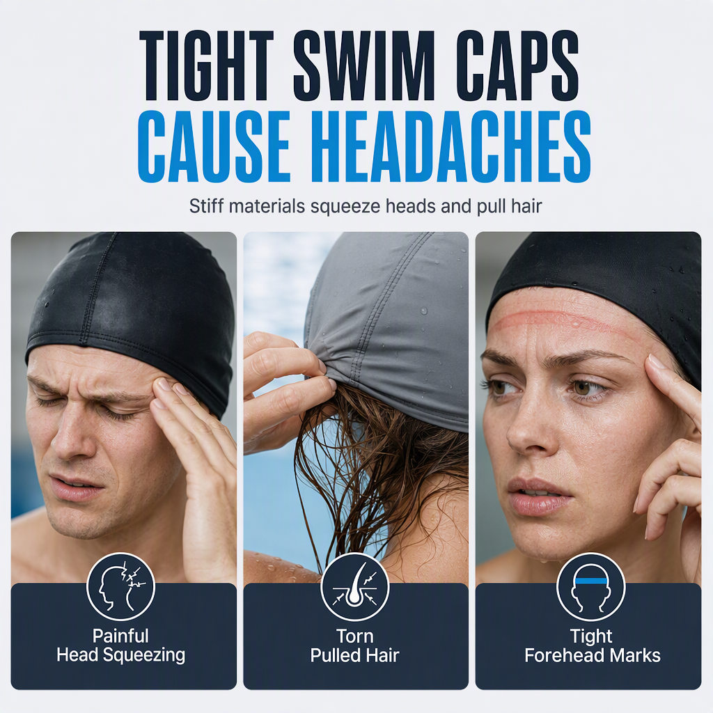Unisex Funny High Stretch Swim Hat