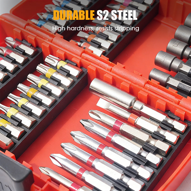 Fix Any Screw Instantly! 83-Piece S2 Steel Screwdriver Bit Set