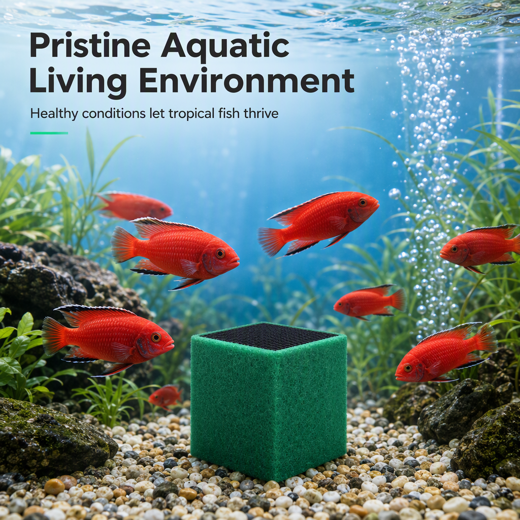🥳2026 HOT SALE🥳💞50K+ SOLD! 🐠💧 50% OFF! Activated Carbon Filter Cube – honeycomb filtration clears cloudy water, removes odors. Anti-crumble block for crystal-clear aquarium! 🛡️✅