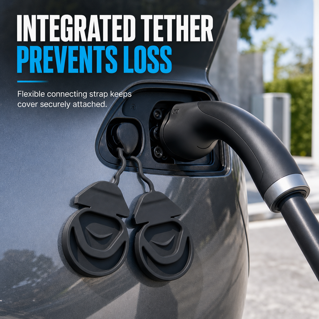 Protect Charging Ports Instantly! Waterproof Silicone Dust Cover with Tether