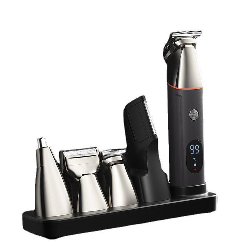 ✂️ 5-in-1 Multifunctional Hair Trimmer Set – Salon-Quality Grooming with 4 Replaceable
