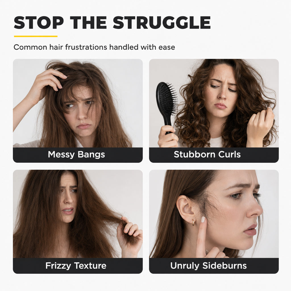 Straighten Hair Instantly! Protein Styling Cream with Comb