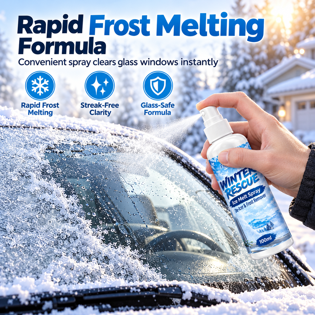 Efficient Deicing and Defrosting Spray for Quick Ice Removal