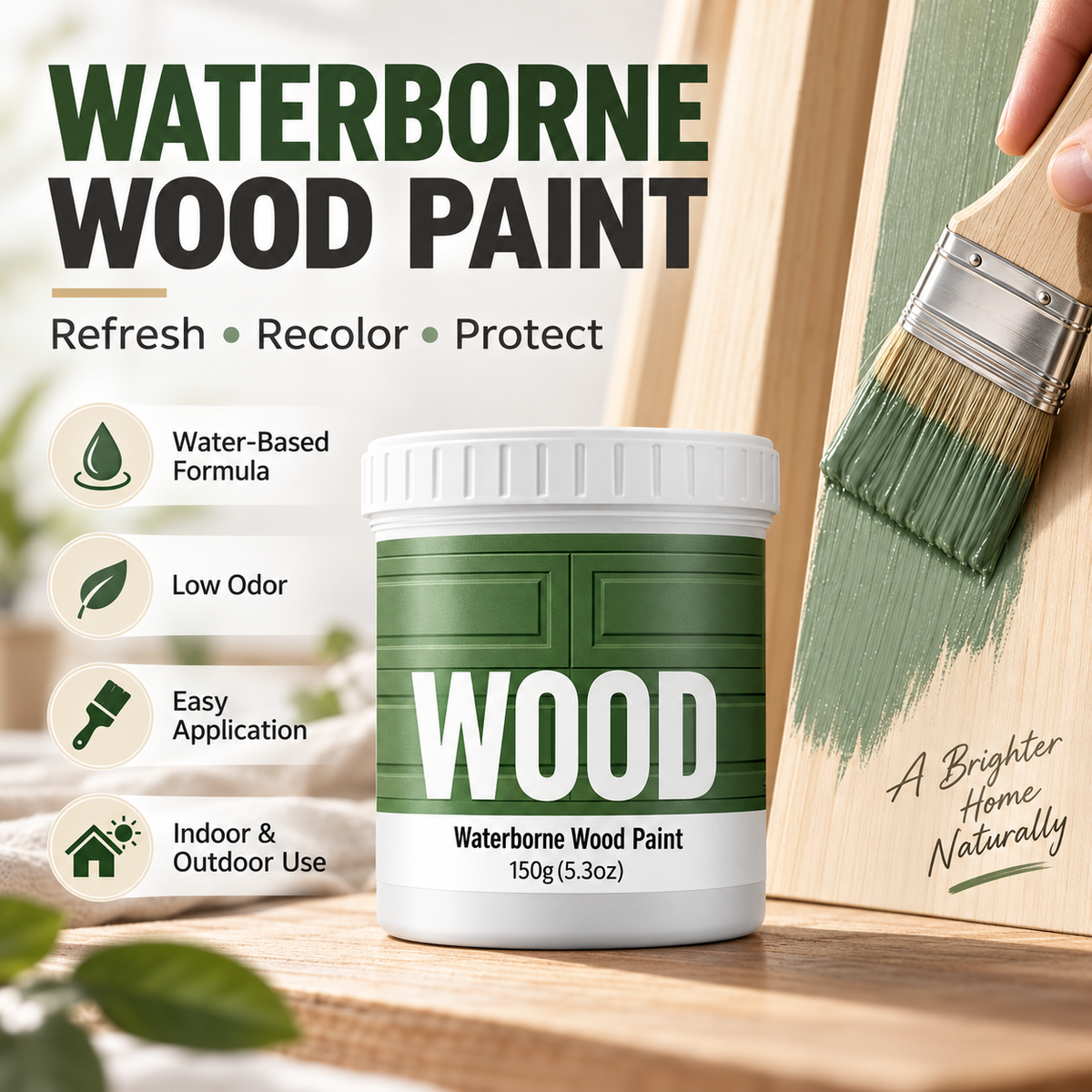 🎨 Water-Based Furniture & Wood Refinishing Paint