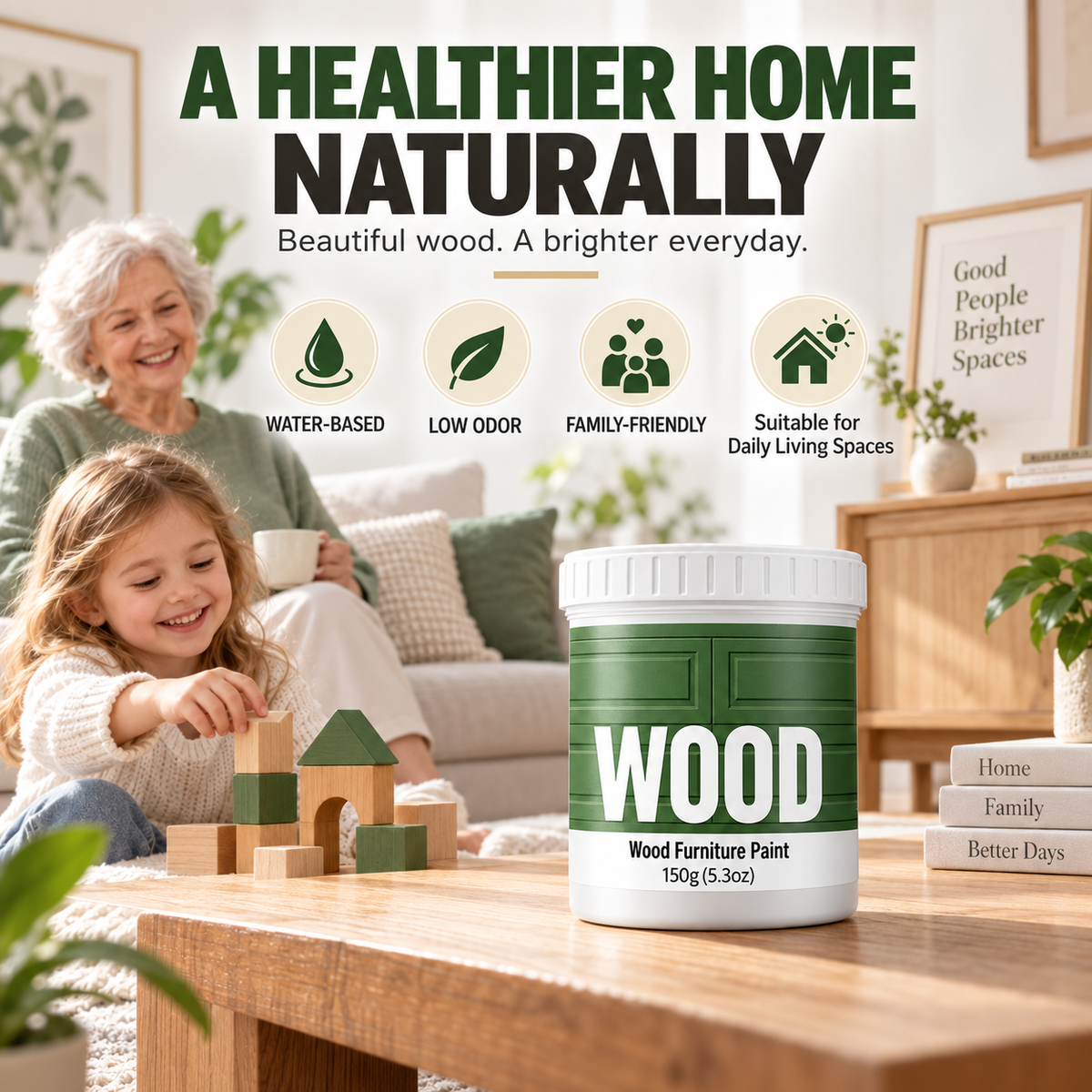 🎨 Water-Based Furniture & Wood Refinishing Paint