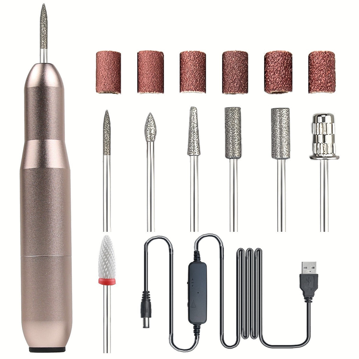 Portable USB Electric Nail Drill Pen for Manicure