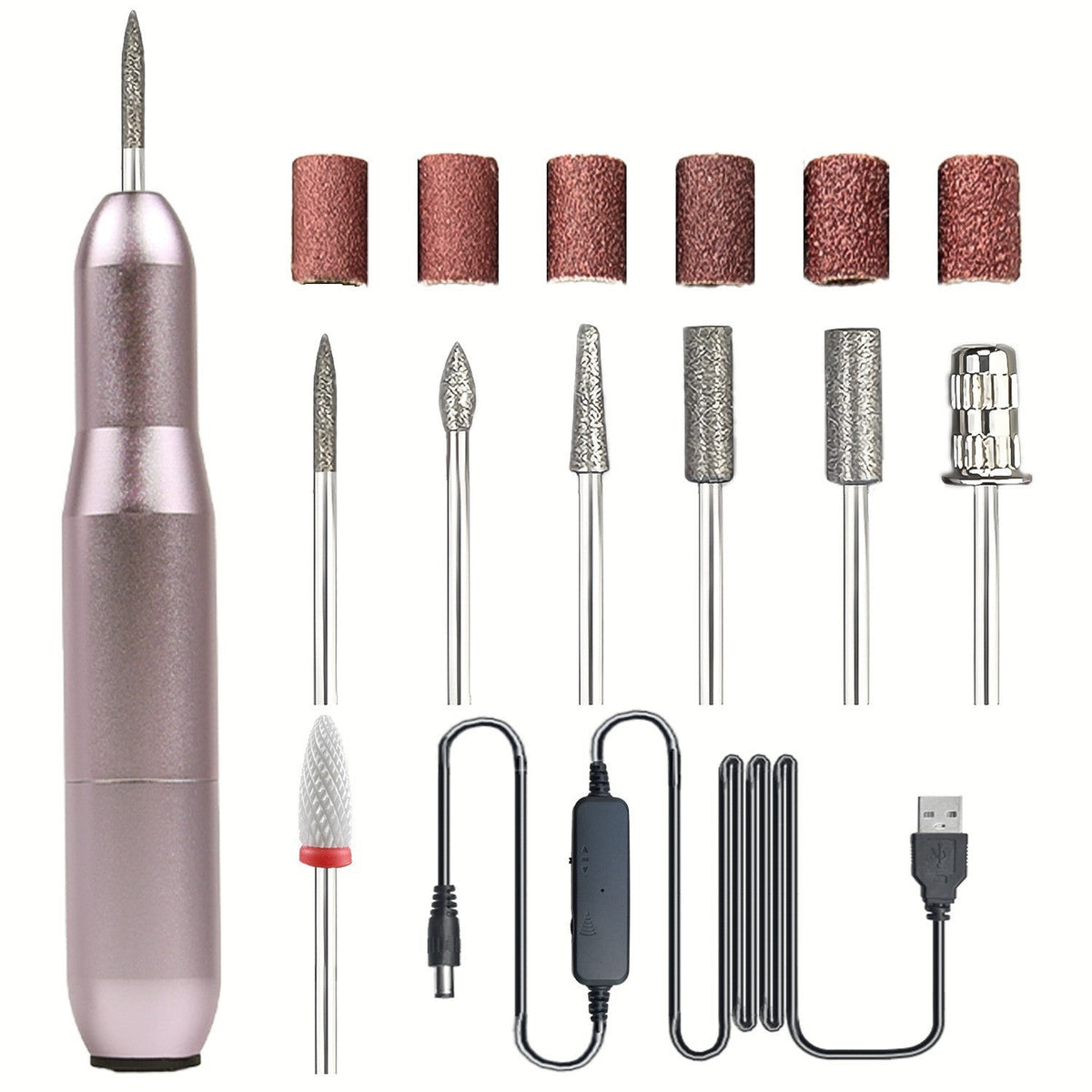 Portable USB Electric Nail Drill Pen for Manicure
