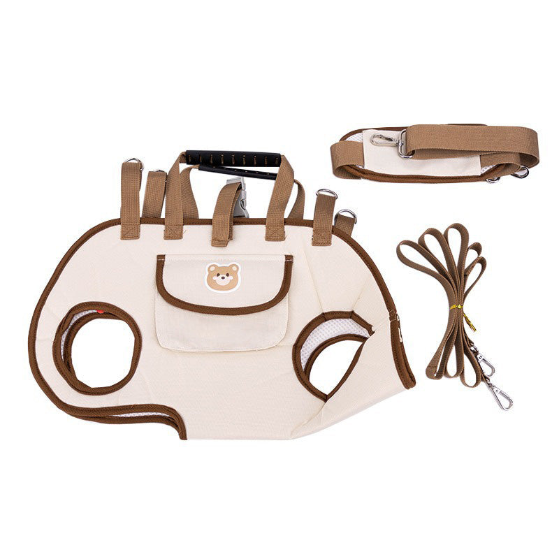🐱🐶 2-in-1 Portable Pet Carrier/Sling/Tote | Breathable Blended Fabric, Padded Sponge Shoulder Strap🔄