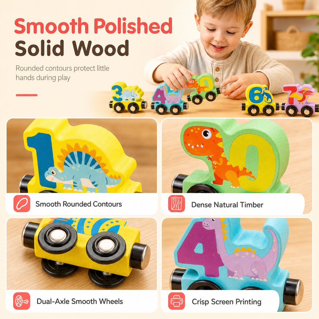 🚂 Magnetic Number Train for Kids | Educational Building Toy for Learning Through Play