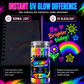 🎨6-Piece UV Neon Highlighter Markers