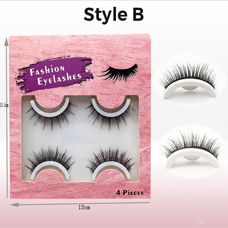 🔥50% OFF!!📢👁️ 2 Pairs Reusable Long Self-Adhesive Eyelashes – No Glue Needed, Just Peel, Press & Go for Quick, Fluttery Lash Looks ✨