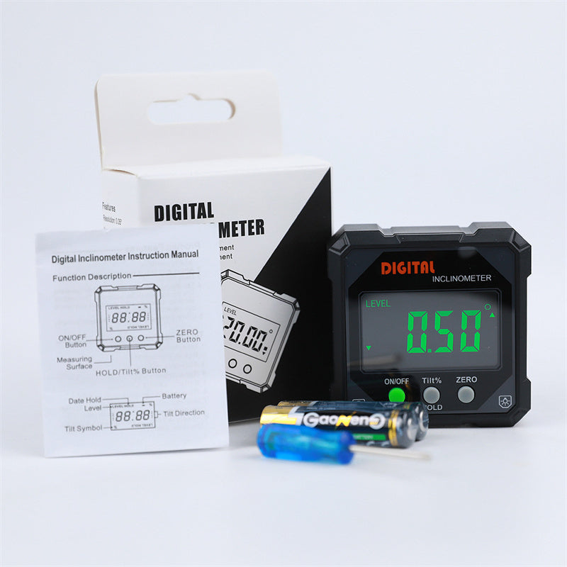 ⚡ 50% OFF! ✨ IP54 Magnetic Digital Angle Finder & Inclinometer with Backlit LCD Screen 📐