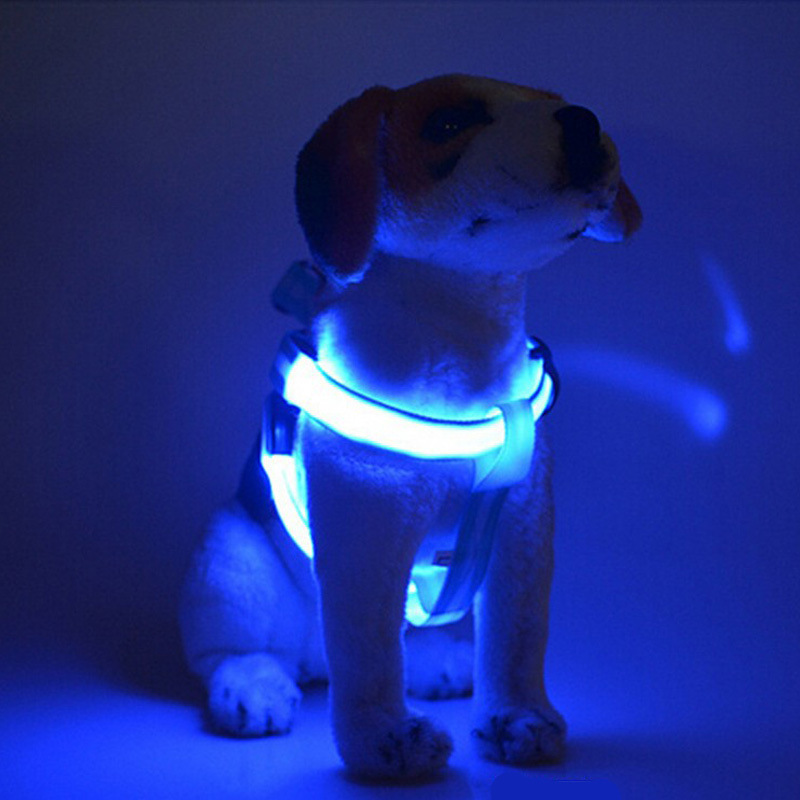 LED Light-Up Dog Harness for Night Walking