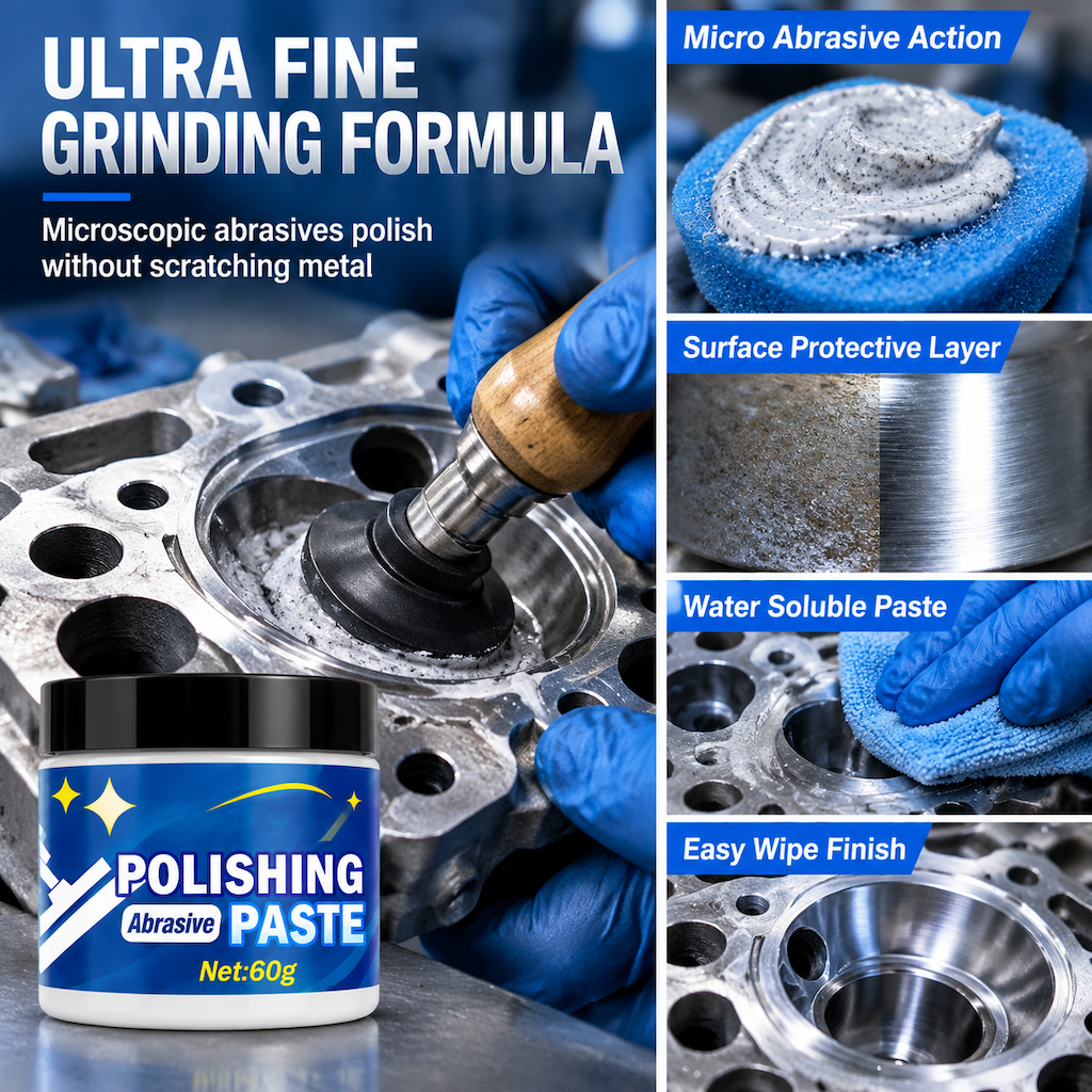 Metal Polishing Paste with Sponge for Stainless Steel Copper Aluminum Alloy and Mechanical Part Surfaces