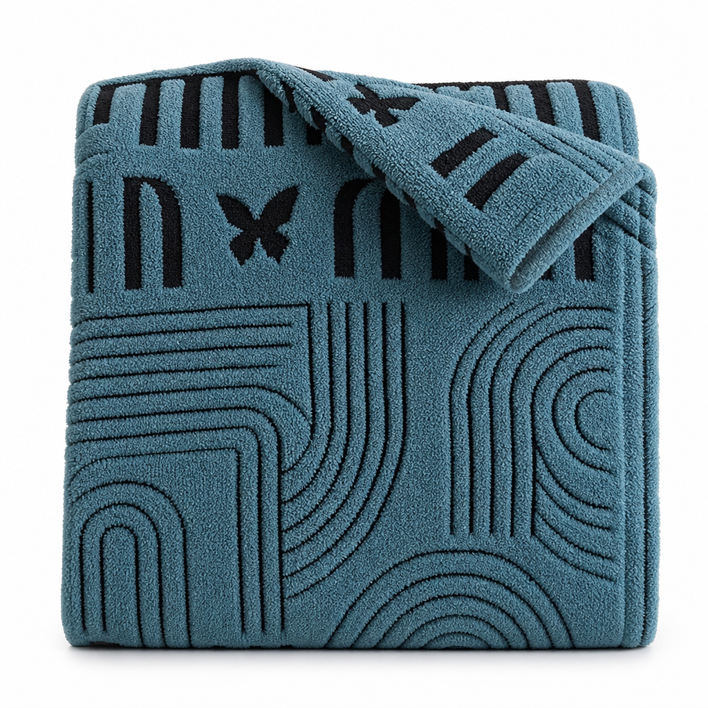 Geometric Striped Sofa Throw Blanket