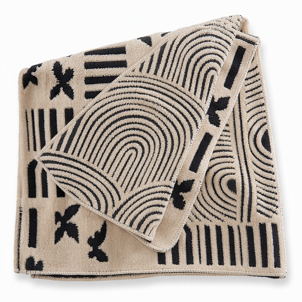 Geometric Striped Sofa Throw Blanket