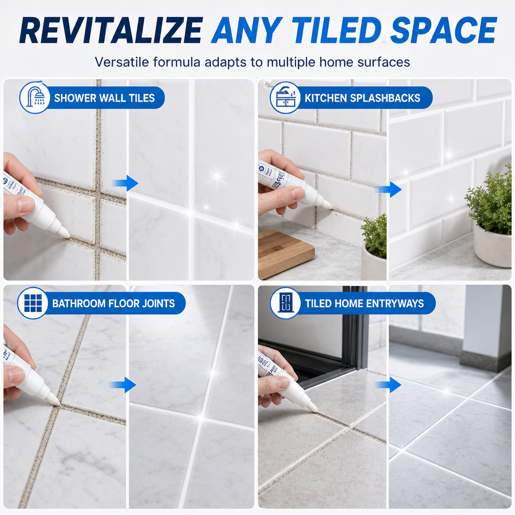 White Tile Grout Repair Pen