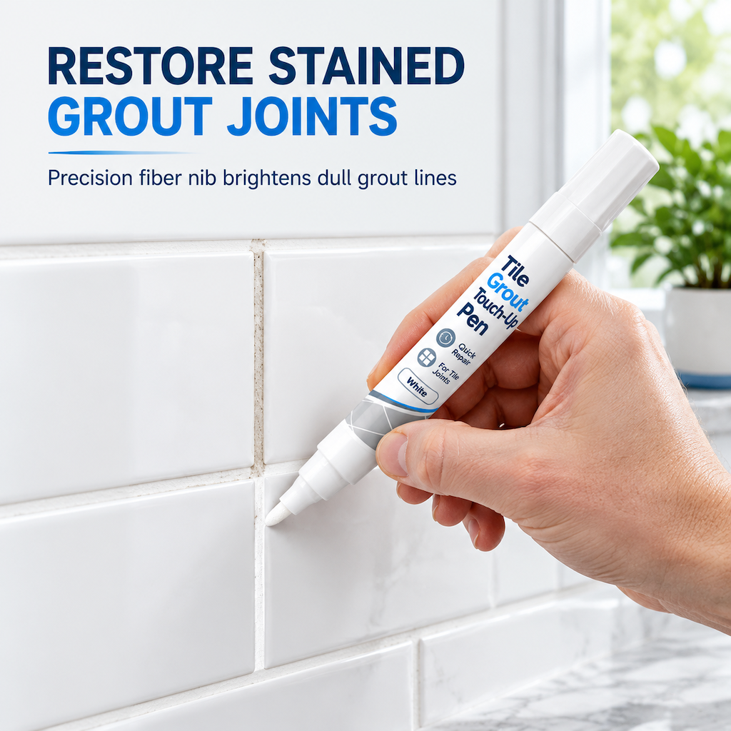 White Tile Grout Repair Pen