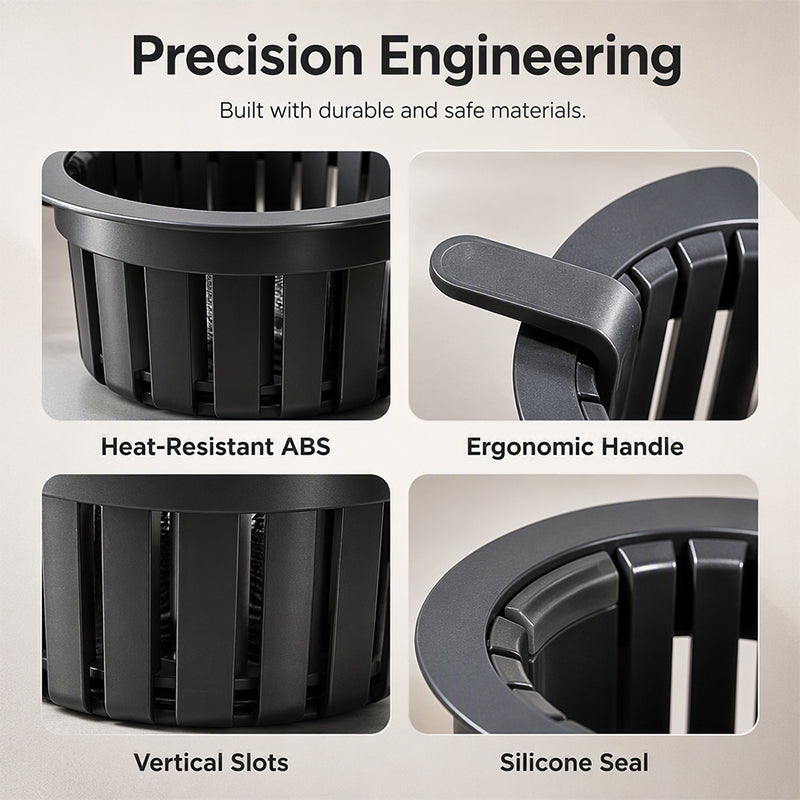 🚰 Gravity-Scrape Kitchen Sink Strainer Basket