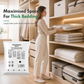 Vacuum Compression Storage Bags for Clothes PA and PE Space Saving Sealed Bags for Travel and Home Storage